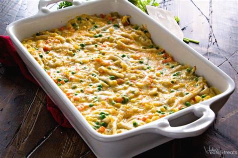 Cheesy Chicken Noodle Casserole Video And Giveaway Julies Eats And Treats