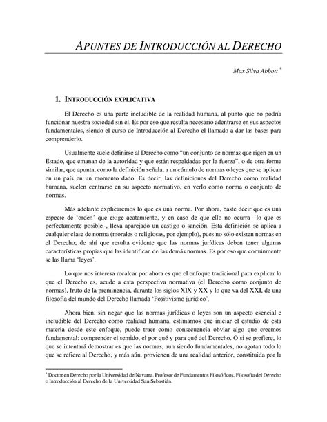 Apuntes Introduccion Al Derecho Apuntes De Introducci N Al Derecho