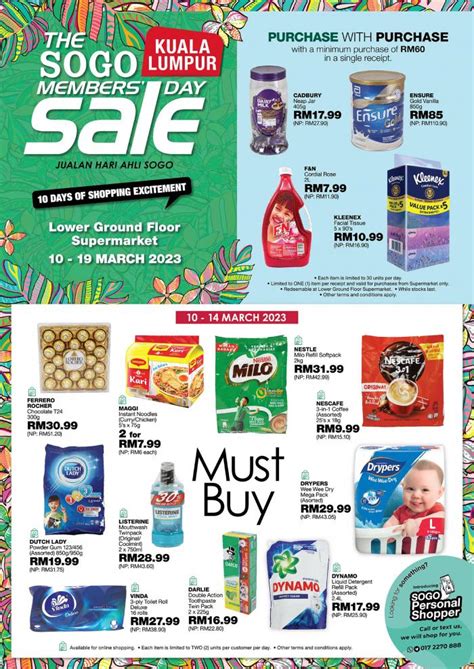 Sogo Kuala Lumpur Supermarket Members Day Sale Catalogue Mar