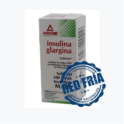 Insulina Glargina Amsa Sol Iny 1 Fco Amp 10 Ml 100 Ui 1 Ml Red