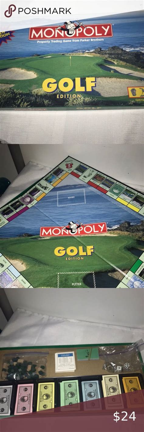 1998 Monopoly Golf Original Board Game Board Games Monopoly The