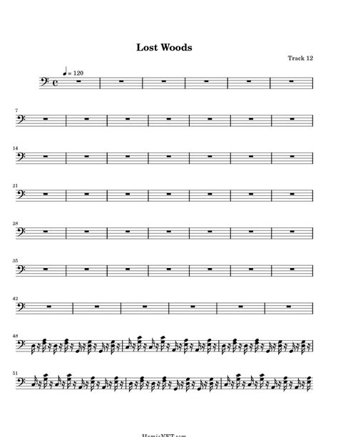 Lost Woods Sheet Music Lost Woods Score HamieNET