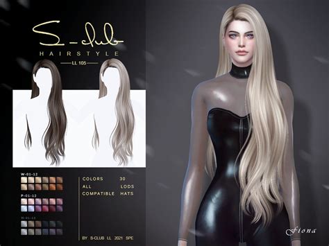 Long Hair Fiona By S Club Sims Hair Long Hair Styles Sims 4