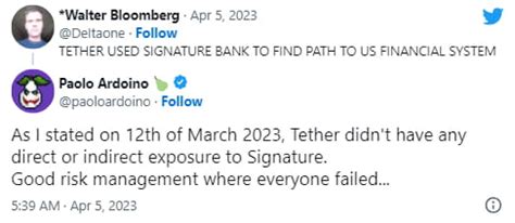 Tether Denies Using Signature Bank To Transfer US Customers Money To