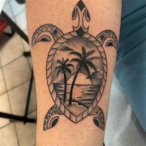 Hawaiian Tribal Turtle Tattoos