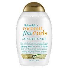 Ogx Lightweight + Coconut Fine Curls Conditioner, 13 fl oz