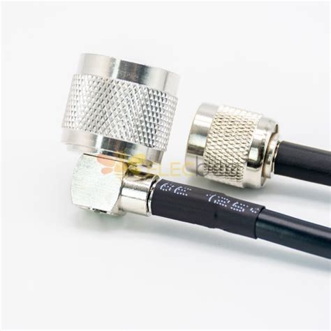 TNC Connector Male 180 Degree To N Type 90 Degree Male Coaxial Cable