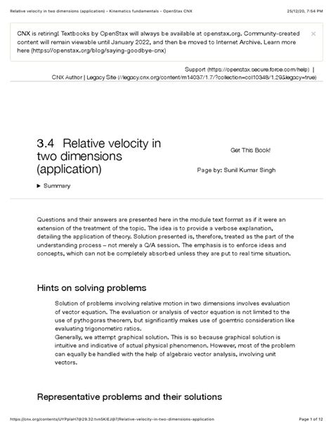 Relative Velocity in Two Dimensions (Application) - Kinematics ...