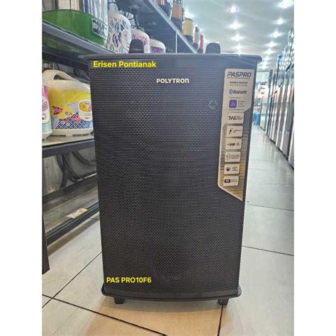 Jual POLYTRON SPEAKER AKTIF PORTABLE PAS PRO10F6 Shopee Indonesia