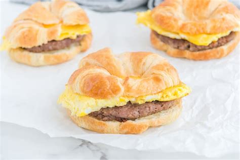 Burger King Sausage Egg Cheese Croissan Wich Recipe Tasty Made Simple