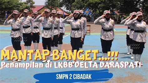 KEREN ADENYA YANG JUARA UTAMA 3 PASKIBRA SMPN 2 CIBADAK B DI SMKN