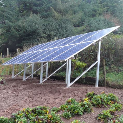 Ground Mounted Solar Panels Metal Frames Naked Solar