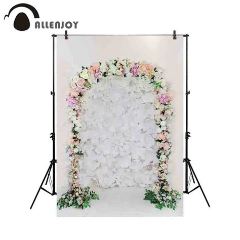 Allenjoy Arri Re Plan Pour Studio De Photographie Fleurs De Mariage