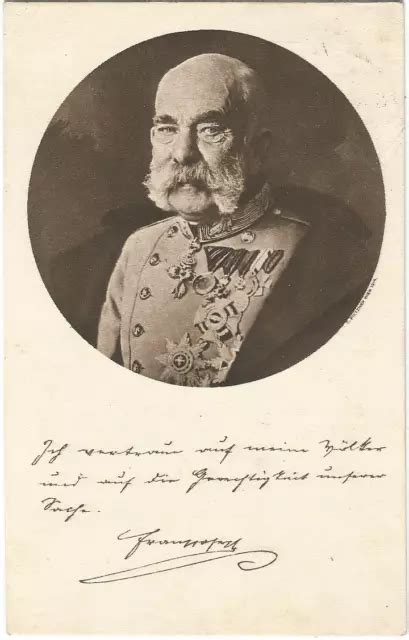 1 WELTKRIEG KAISER Franz Josef I von Österreich mit Orden Spenden