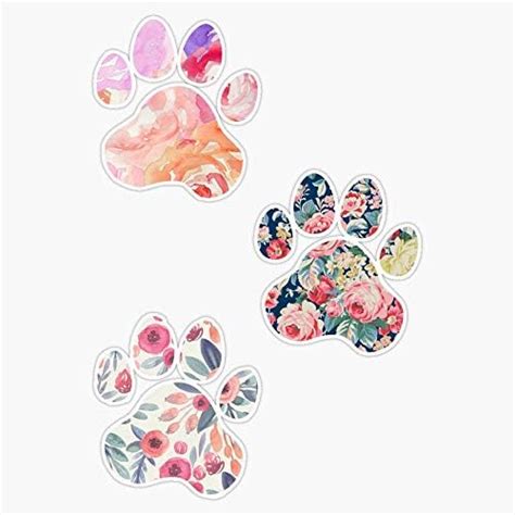 Mandala Paw Print Sticker Vinyl Waterproof Sticker Car