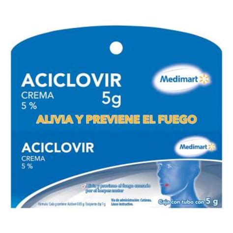 Aciclovir Medimart Crema Tubo Con G Walmart