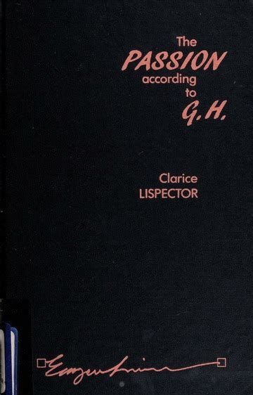 The Passion According To G H Lispector Clarice Free Download