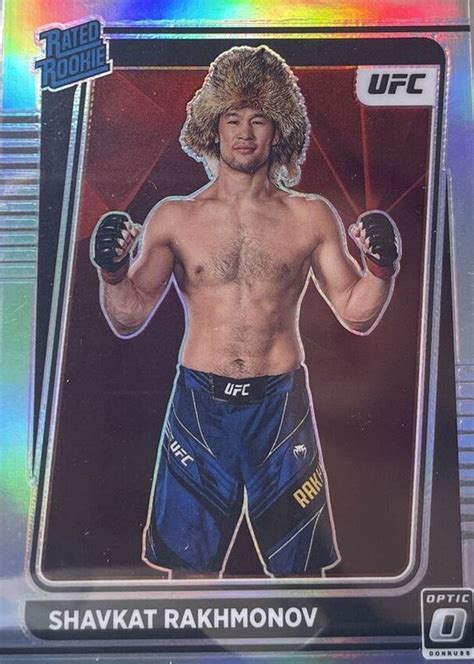 Shavkat Rakhmonov 2022 Optic UFC 115 Holo Price Guide Sports Card