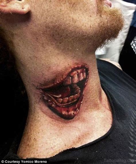 Extraordinary Ripped Skin Neck Tattoos Tattoo Designs Tattoosbag