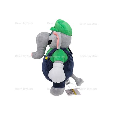 2 Styles New Mario Bros Plush Elephant Mario Elephant Luigi Stuffed ...