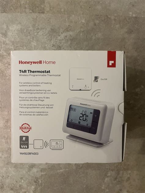 Honeywell T4R Wireless 7 Day Programmable Thermostat Y4H910RF4003 For