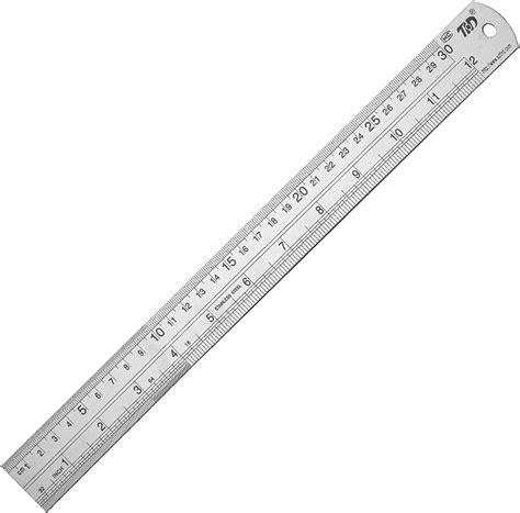 Eboot Stainless Steel Ruler Metal Ruler With Conversion