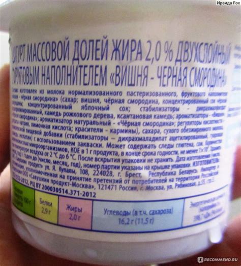 Йогурт Савушкин продукт двухслойный Вишня-Черная смородина - «Вкусный и ...
