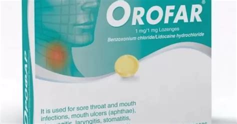 Orofar Lozenges Fast Relief For Sore Throat And Mouth Discomfort