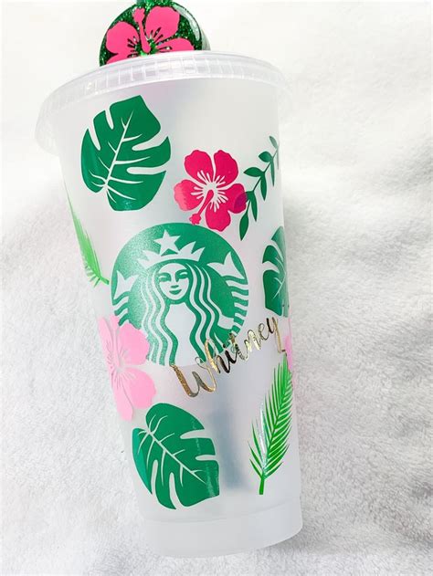 Starbucks Reusable Cup Tropical Starbucks Cup Hibiscus Starbucks Cup