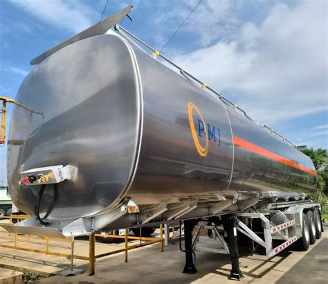 35 Ton Tank Trailer Aluminum Alloy Fuel Tank Truck 3 Axles Semi Trailer For Sale China Trailer