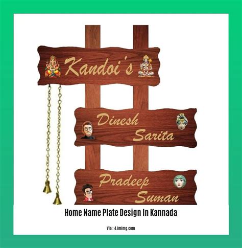 Home Name Plate Design In Kannada A Journey Through Cultural