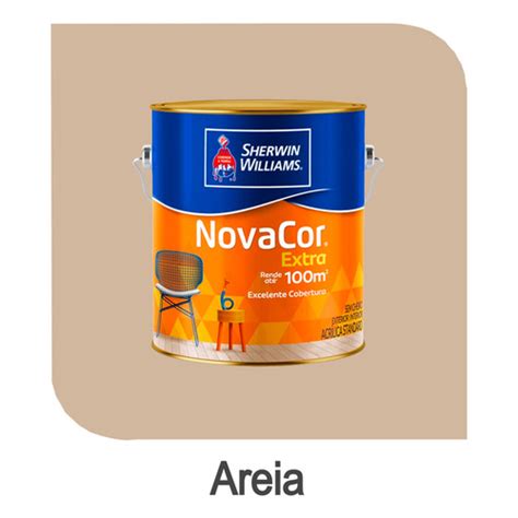 NOVACOR ACRIL FOSCO REND 3 6L AREIA SHERWIN NOVACOR ACRILICA FOSCO