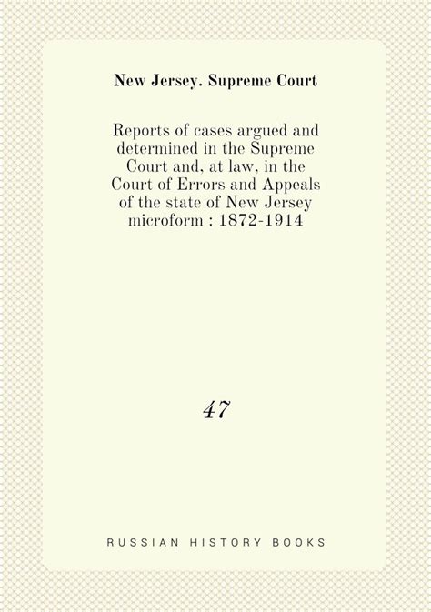 Reports Of Cases Argued And Determined In The Supreme Court And At Law