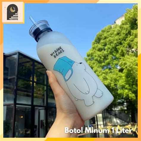 Jual Either Id Botol Minum Liter Viral Botol Minum Anak Sedotan