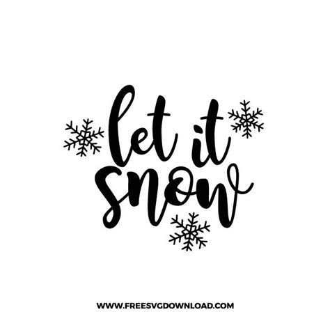 Let It Snow Svg Png Free Christmas Cut Files 3 Artofit