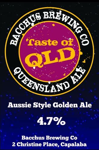 Queensland Ale Bacchus Brewing Co Untappd