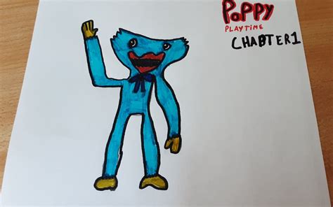 Huggy Wuggy Tekening Poppy Playtime Chapter 1 In 2022 Tekenen