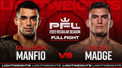 Raush Manfio Vs Don Madge Pfl Youtube