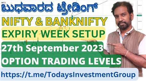 Nifty And Banknifty 27th September 2023 Wednesday Weekly Expiry Levels