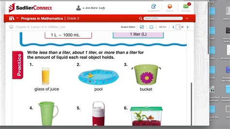 8.9 Milliliter and Liter Lesson - YouTube