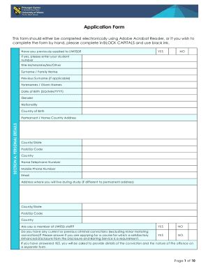 Fillable Online Complete The Form By Hand Please Complete In BLOCK