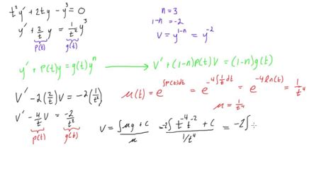 Bernoulli's Differential Equation