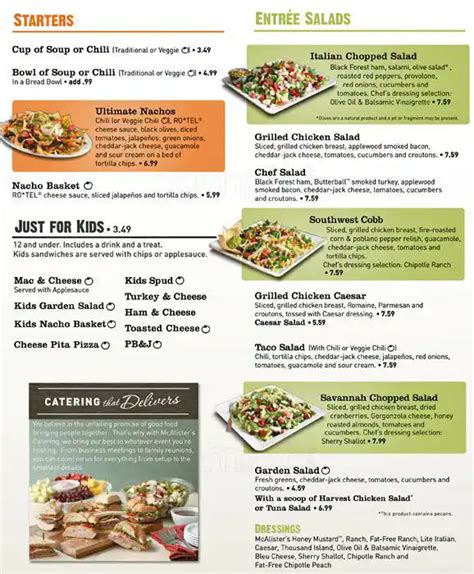 McAlister's Deli Menu, Menu for McAlister's Deli, Rosenberg, Houston ...