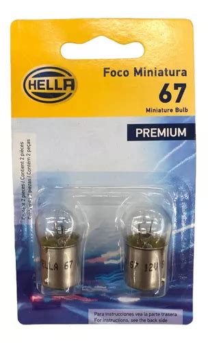 Set X Focos Hal Geno Hella Premium Bulbo Ba S V W Meses Sin