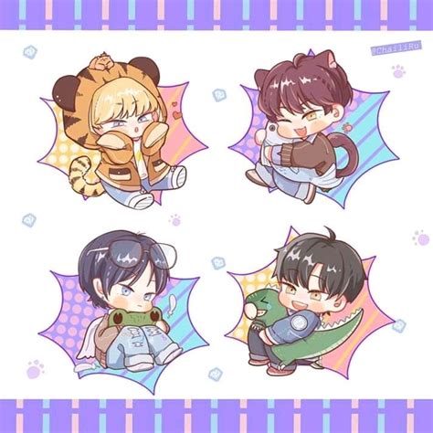 Pin by ONCE CARAT on HÌNH CHIBI FANART Cute stickers Cute