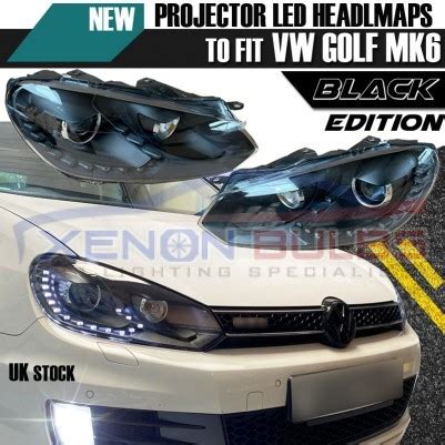 Golf Mk Drl Bi Xenon Headlamps Gtd R Gti Black Edition Headlights