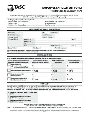 Fillable Online Healthequity Comfsaform Fsa Enrollmentflexible Spending