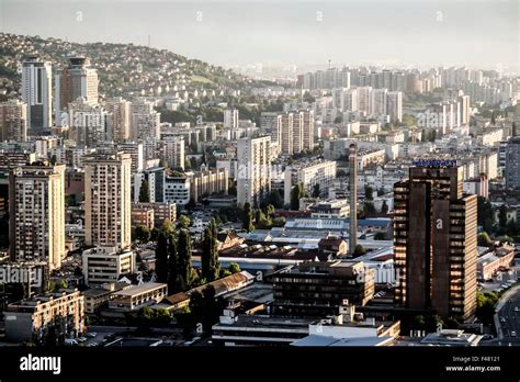 Skyline Of Novo Sarajevo And Novi Grad Sarajevo Seen From Avaz Twist