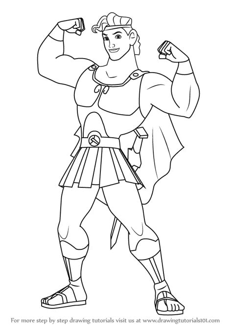 Learn How To Draw Hercules Hercules Step By Step Drawing Tutorials