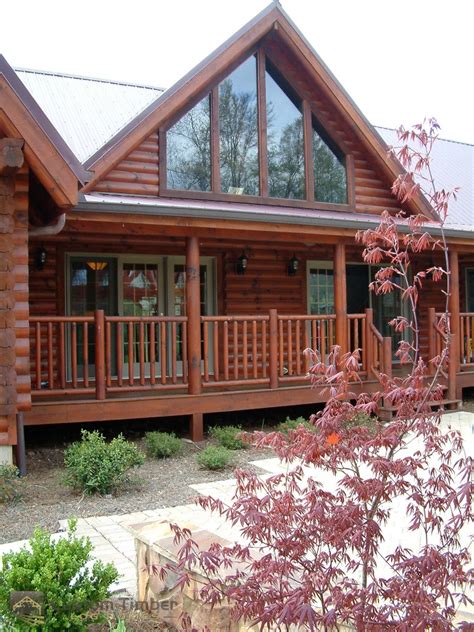 Log Home Exterior Pictures - Custom Timber Log Homes